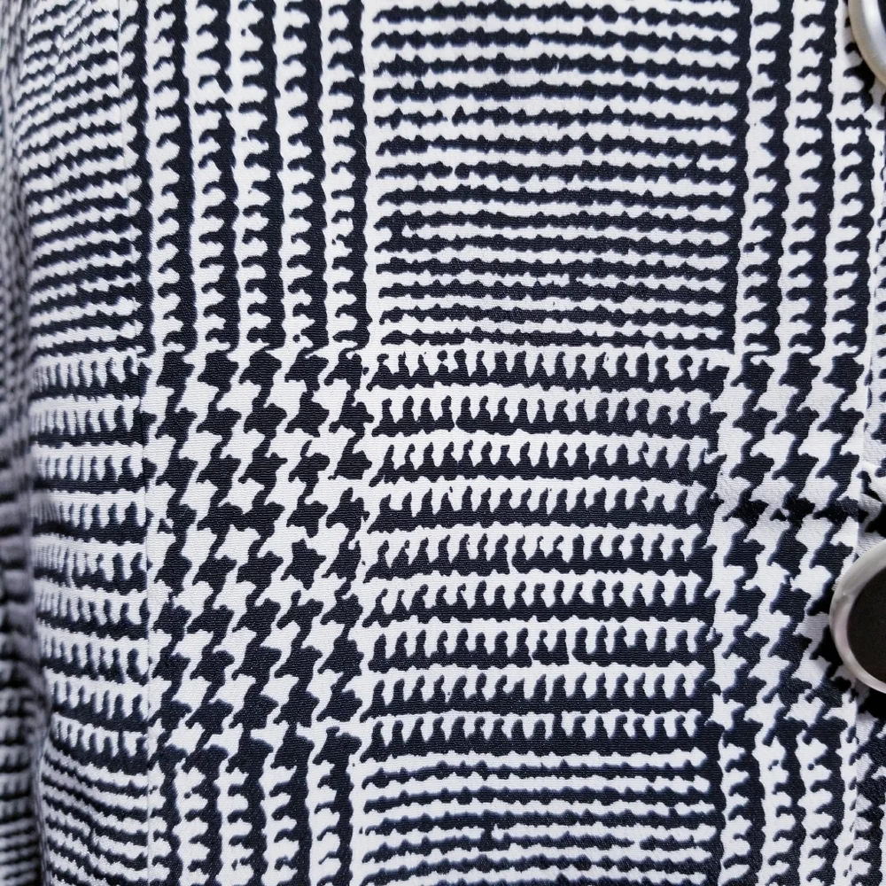 Vintage 90's retro glam print blazer career jacket 10 - Picture 7 of 7